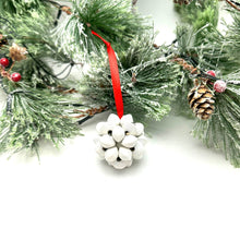 Load image into Gallery viewer, Cereal Box Bead Popcorn Ornament- Bright White