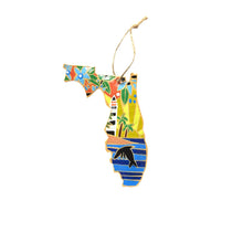 Load image into Gallery viewer, State of Florida Ornament- Painted