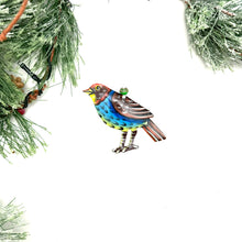 Load image into Gallery viewer, Bird Ornament- Blue