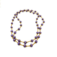 Load image into Gallery viewer, Purple Rope Necklace