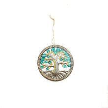 Load image into Gallery viewer, Tree of Life Tree Ornament- Turquoise
