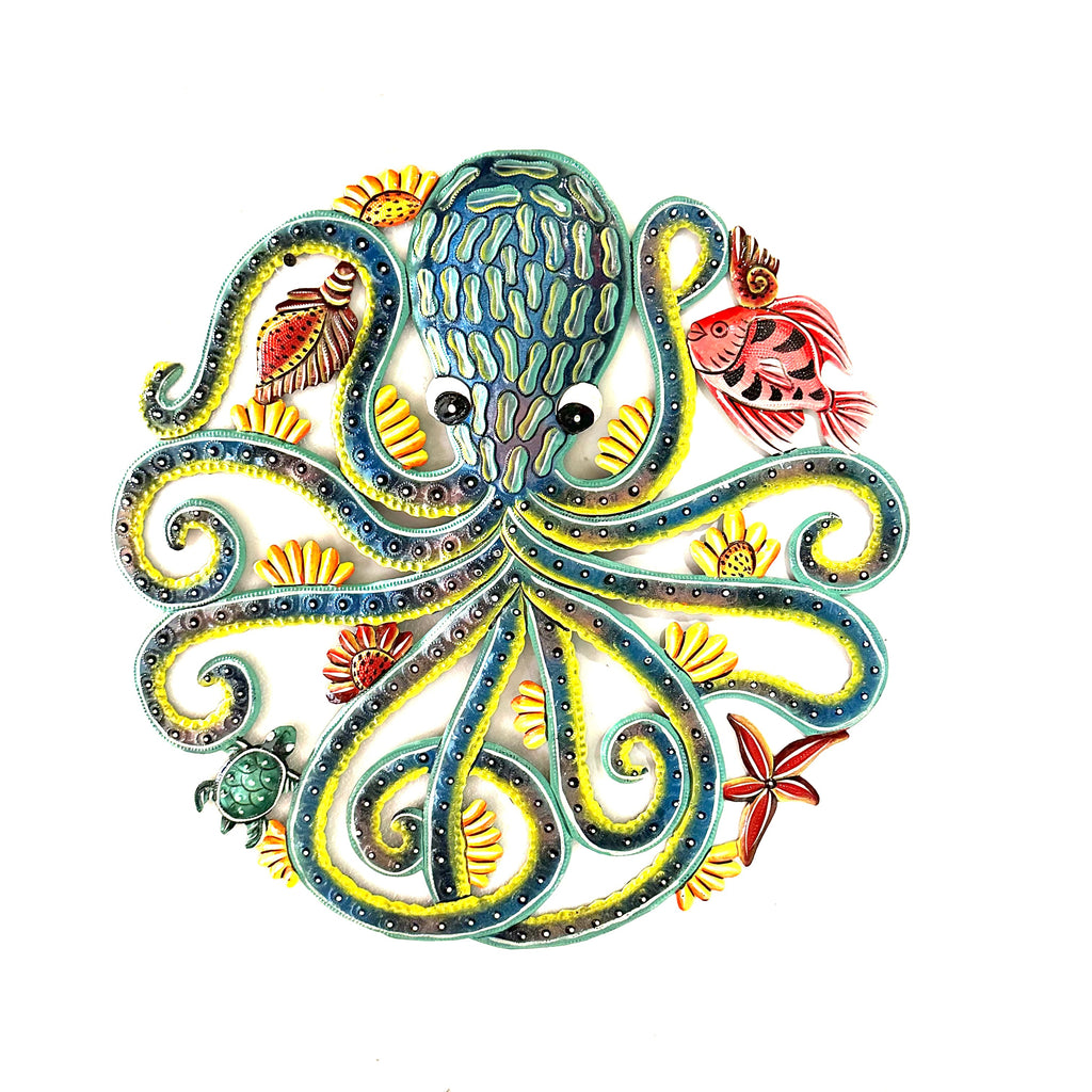 Purple Blue Octopus