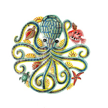 Load image into Gallery viewer, Purple Blue Octopus