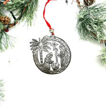 Load image into Gallery viewer, Palm Nativity Ornament