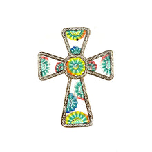Load image into Gallery viewer, Painted Floral Cross