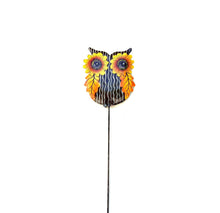 Load image into Gallery viewer, Sunflower Owl Garden Stake
