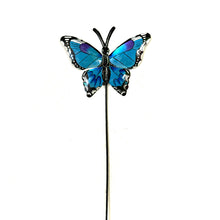 Load image into Gallery viewer, Blue Purple Butterfly Garden Stake