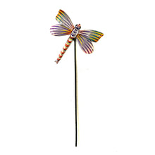 Load image into Gallery viewer, Lavender Dragonfly Garden Stake