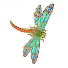 Load image into Gallery viewer, Large Orilien Dragonfly- Turquoise/ Orange