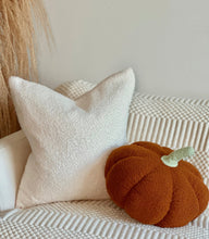 Load image into Gallery viewer, Jumbo Sherpa Orange Pumpkin Pillow