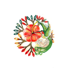 Load image into Gallery viewer, Medium Hibiscus and Hummingbirds