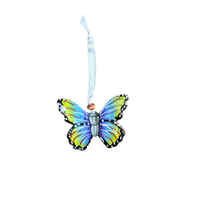 Load image into Gallery viewer, Butterfly Ornament - Lime/ Lavender