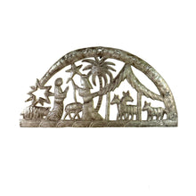 Load image into Gallery viewer, Brushed Metal  Dome Nativity
