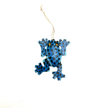 Load image into Gallery viewer, Little Frog Ornament- Blue