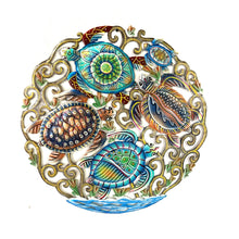 Load image into Gallery viewer, Large Quatro Turtles Round
