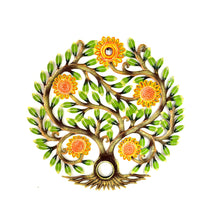 Load image into Gallery viewer, Sun Flowers Tree of Life Oil Drum Top