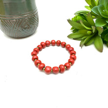 Load image into Gallery viewer, Warm Red Ceramic Bracelet