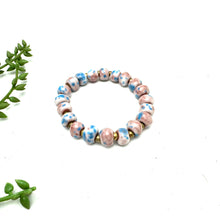 Load image into Gallery viewer, Watercolor Blue Ceramic Bracelet