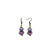 Load image into Gallery viewer, Purple Haitian Signature Earring