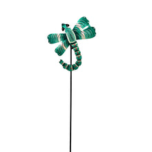 Load image into Gallery viewer, Little Teal Dragonfly Garden Stake
