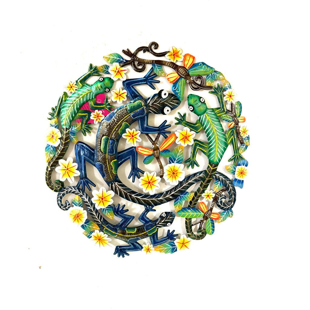 Lizard and Dragonflies
