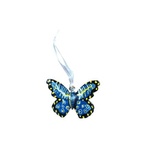 Load image into Gallery viewer, Butterfly Ornament - Dark Blue