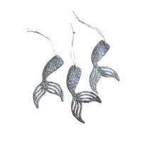 Load image into Gallery viewer, Mermaid Tail Ornament- Set of 3