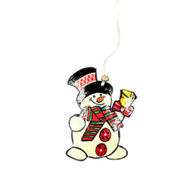 Load image into Gallery viewer, Snowman with Bell Ornament
