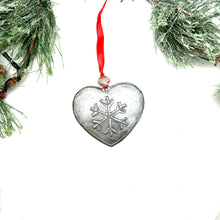 Load image into Gallery viewer, Snowflake Heart Ornament