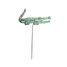 Load image into Gallery viewer, Painted Gator Garden Stake