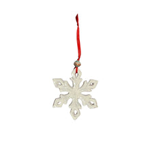 Load image into Gallery viewer, Ceramic Snowflake Ornament