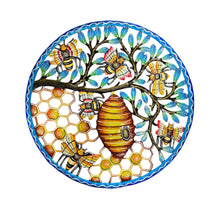 Load image into Gallery viewer, Painted Beehive Round