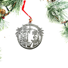 Load image into Gallery viewer, Two Palms Nativity Ornament
