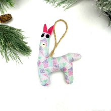 Load image into Gallery viewer, Llama Ornament- Geo Pastel