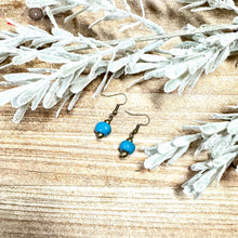 Load image into Gallery viewer, Simple Ceramic Earring- Turquoise