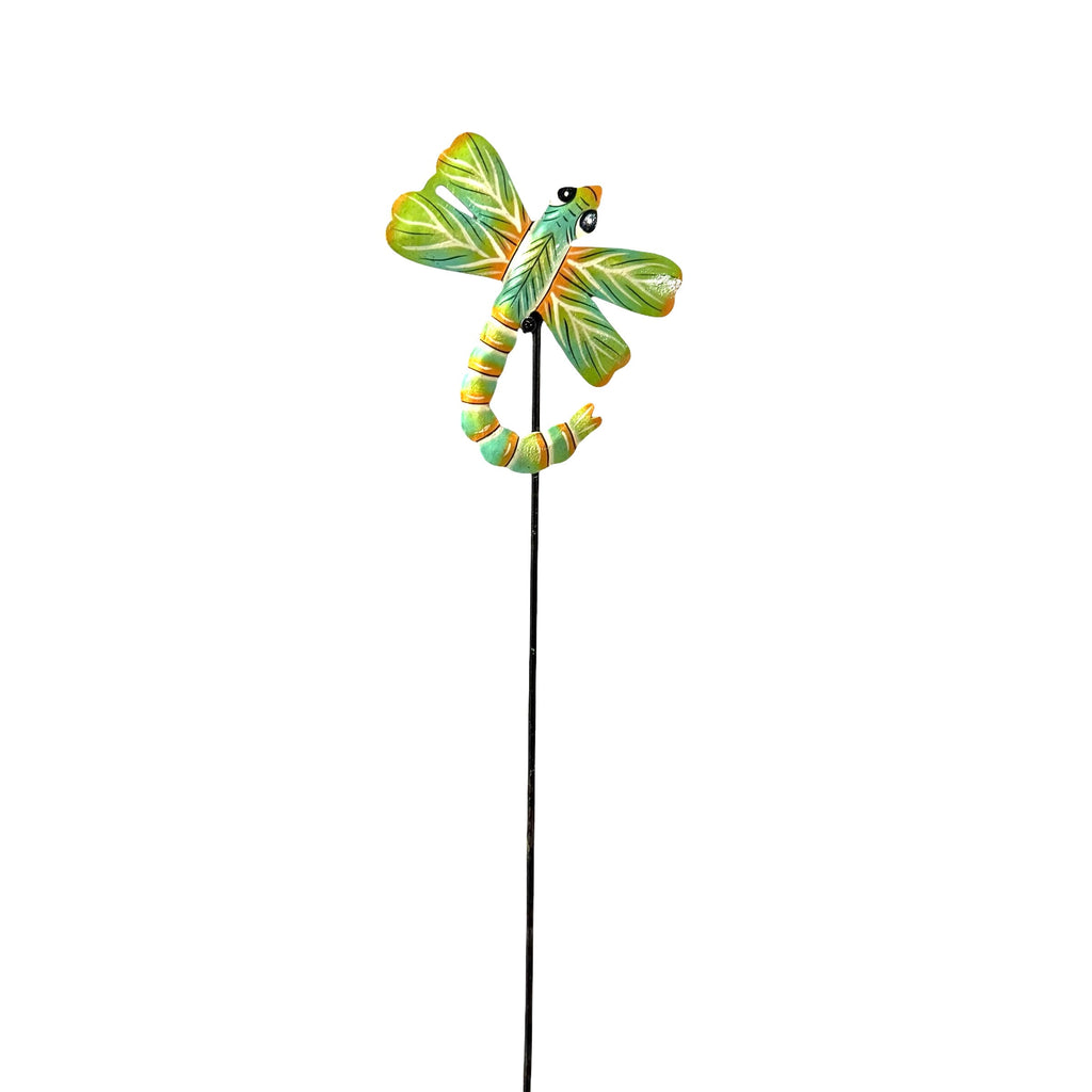 Little Mint Green Dragonfly Garden Stake
