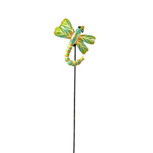 Load image into Gallery viewer, Little Mint Green Dragonfly Garden Stake