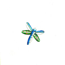Load image into Gallery viewer, Painted Steel Drum Dragonfly Magnet
