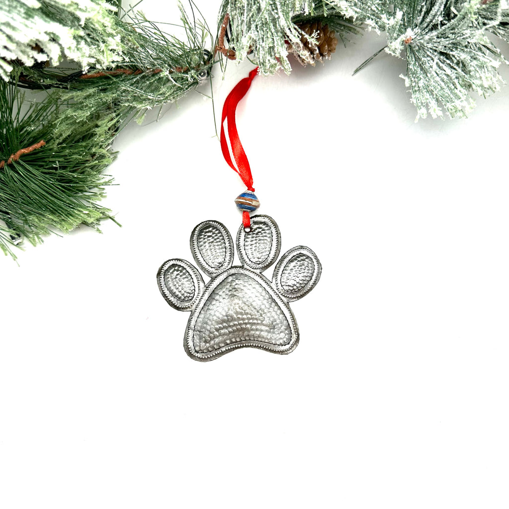 Puppy Paw Ornament