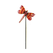 Load image into Gallery viewer, Red Dragonfly Garden Stake