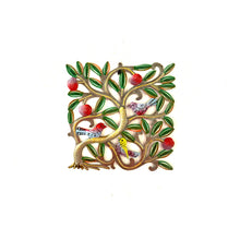 Load image into Gallery viewer, Small Square Birds with Red Fruit