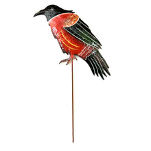 Load image into Gallery viewer, Big Bird Garden Stake- Red/Black