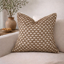 Load image into Gallery viewer, Tuban Pillow Cover – Neutral Textured Boho Accent Pillow