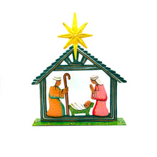 Load image into Gallery viewer, Small Green Nativity