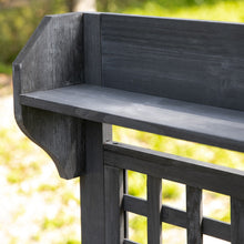 Load image into Gallery viewer, Outdoor Grey Wood Potting Bench Expandable Top with Food Grade Plastic Sink