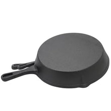 Load image into Gallery viewer, 3-Piece Cast Iron Cookware Set with 8-inch 6-inch and 10-inch Skillet Frying Pan
