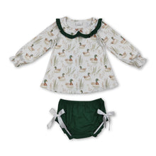 Load image into Gallery viewer, Long sleeves duck tunic bummies girls clothes set