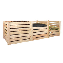 Load image into Gallery viewer, Outdoor 174-Gallon Wooden Compost Bin made from Eco-Friendly Cedar Wood