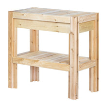Load image into Gallery viewer, 2 Tier Adjustable Cedar Wood Garden Storage Shelves - Made In USA