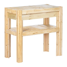 Load image into Gallery viewer, 2 Tier Adjustable Cedar Wood Garden Storage Shelves - Made In USA